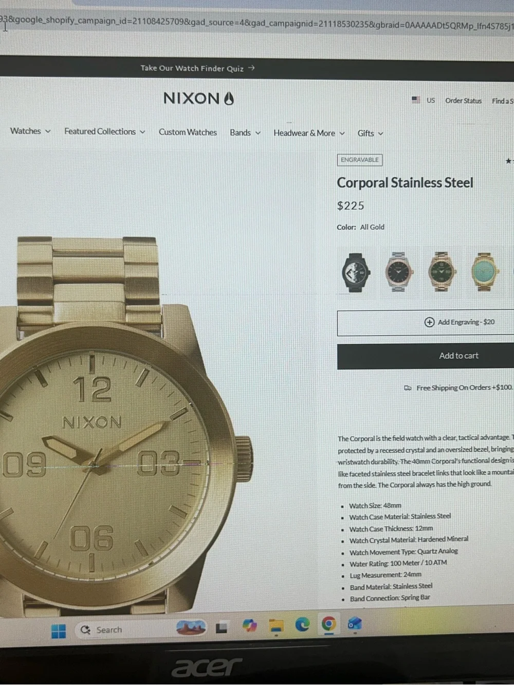 Nixon bold all